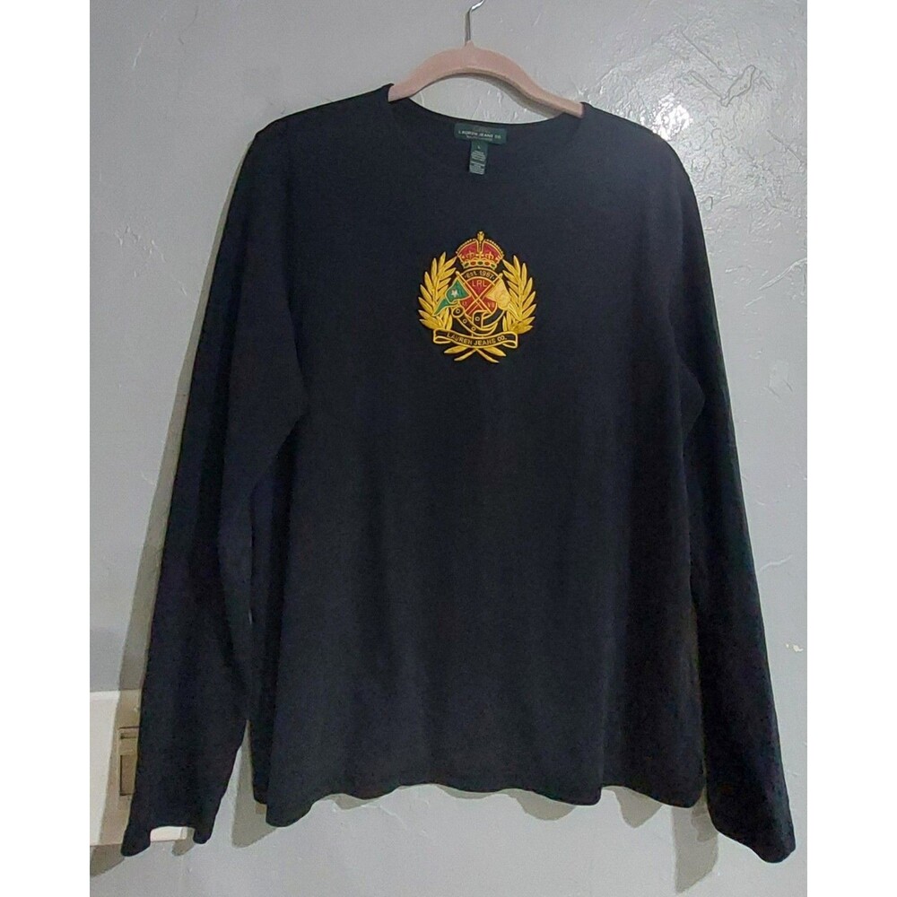 LRL Lauren Jean Co  Tops Shirts Women's L,100% Cotton,19 Inch Of Armp To Armp